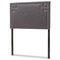 Baxton Studio Geneva Modern Dark Grey Upholstered Twin Size Headboard 125-6988 - alternate 2